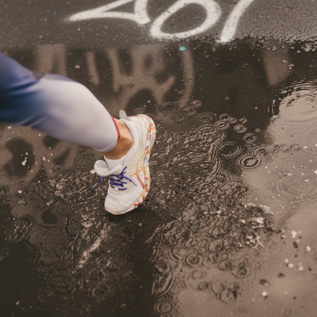 Sprinters burst from the blocks